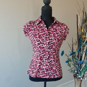 ALFANI Button Ladies Size Petite Large Top